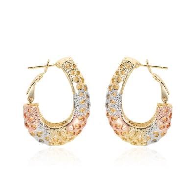 China CLASSIC African Earrings Luxury Gold Hoop Earrings for sale