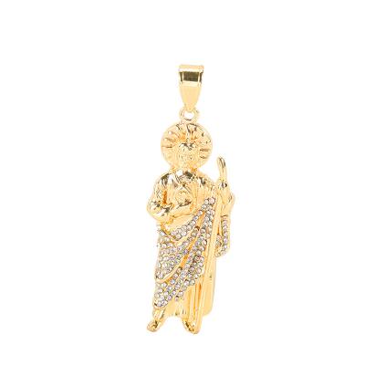 China 14k gold laminado san peephole tadeo jewelry san peephole religious pendant for sale