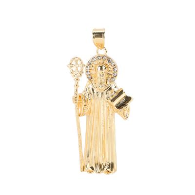 China San Benito Religious Necklace 18k Gold Religious Pendant for sale