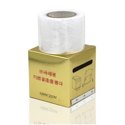 China Quality Luxury Hot Selling Semi-permanent Makeup Supply Eyebrow Eyeliner Lip Tattoo Wrap Plastic Sheet Condom Film 40CM*200M for sale