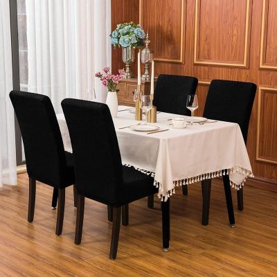 China Simple Subrtex Dining Chair Sets Stretch Dining Chair Covers Removable for sale