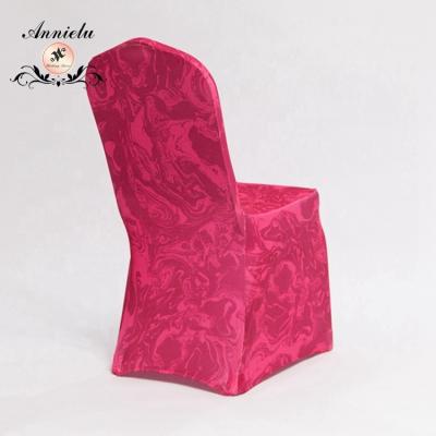 China Eco - Friendly Wholesale Red Printed Spandex Wedding Chair Cover for sale