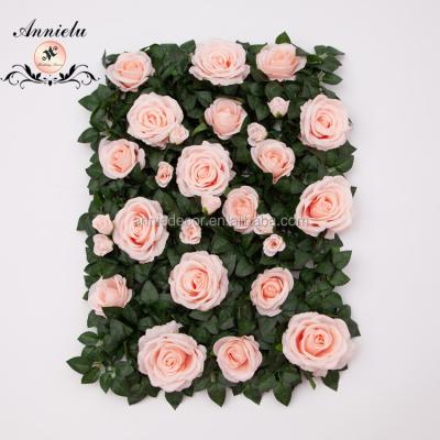 China Wedding Hotsale High Quality Romantic Artificial Flower Wall Wedding Supplies Artificial Rose Flower Panel Backdrop Decoration for sale