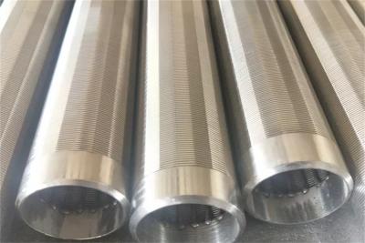 China 304 Stainless Steel Screen Pipe 114mm V Wire Threaded Coupling Pipe for sale