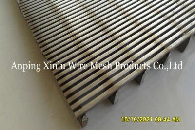 China Flat Wedge Wire Panel Iron Ore 316 Stainless Steel Grating 300 - 3000mm Width for sale