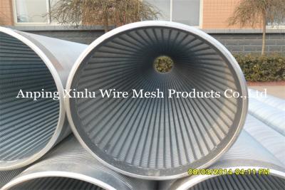 China Johnson Vee Wire Welding Galvanized Pipe / Tube Well Strainer 0.05 - 50mm Slot for sale