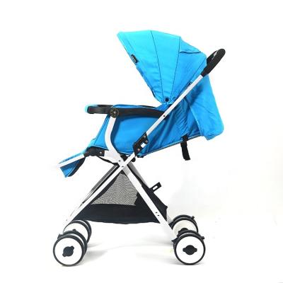 China Luxury Foldable Polyester Baby Stroller Prams Baby Stroller With Adjustable Canopy for sale