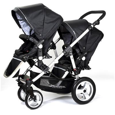 China Polyester China Wholesale Luxury Baby Pram Seat Baby Troller Twin Newborn Stroller for sale