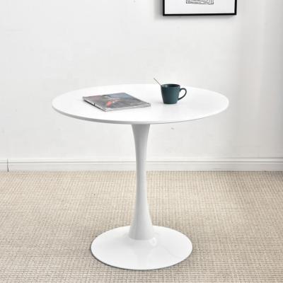 China Small Round Modern Design Painting Cooking Living Dining Conference Office Space View Negotiations Table White Executive Meeting Table for sale