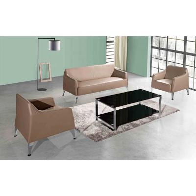 China Modular leather comfortable leather executive sofa office sofa set cushion leisure sofa office waiting sofas for sale