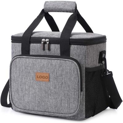 China Factory Wholesale 40Cans Waterproof Beer Lunch Box Bag Food Freezable Shoulder Lunch Bag 24L Insulated Thermal Cooler Lunch Box Bag for sale