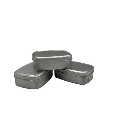 China Factory supply 80g cosmetic silver aluminum jar aluninum black cream tin for sale