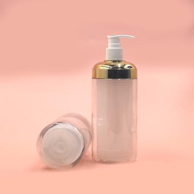 China New Double Wall Cosmetic Skincare Set Containers 300ml Custom Color Body Lotion Bottle Cream Jar for sale