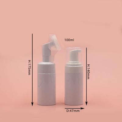 China Eco-friendly Container Factory Sale Color Foam Face Wash Brush Bottle Plastic Detergent 100ml 120ml 150ml 200ml for sale