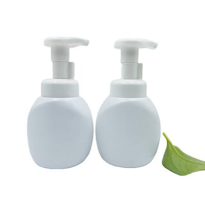 China Lovely Baby 200ml HDPE Liquid Soap Foam Dispenser Pump Bottle Cosmetic Cleaning Detergent White Round Facial Spray Packaging Cosmetic for sale