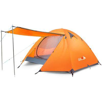 China One-Piece Aluminum Camping Tent Pole Double-Layer Waterpoof Waterpoof Outdoor One-Hall Camping Tents for sale