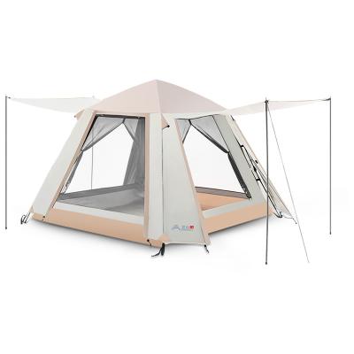 China Full Automatic Double Layer Tent Portable Folding Waterpoof Beach Rain Storm Large Outdoor Camping Tents for sale