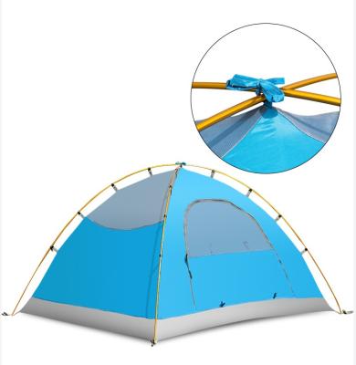 China Professional Mountaineering Double-Layer Waterpoof Couples Poles Aluminum Four-Season Camping Tent Outdoor Windproof Tent for sale