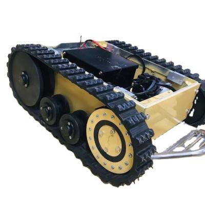 China Lawn Mower Chassis Small Rubber Tracked Rubber Track Rolled Robot Track Undercarriage Rubber Platform for sale