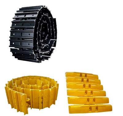 China Cat Crawler Excavator Steel Track mini shoe bulldozer track protection shoes track link with steel guards group for sale