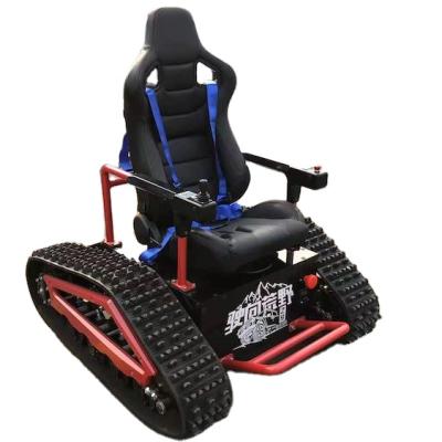 China Customized Rubber Tracked Crawler Excavator Wheelchair With Remote Control Motor Power All Terrain Snow Track System Wheelchair for sale