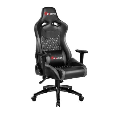 China (Height)Adjustable Gaming Computer Racing Ergonomic Black Color PU Leather Chair With Lumbar Support Gaming Chair Led for sale