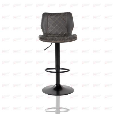 China Factory Direct Hot Sale Modern Furniture New Design Vintage PU Iron Leather Bar Stools for sale