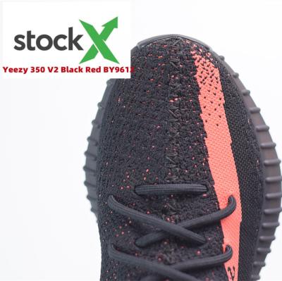 China Fashion trend originals 2022 350 new high quality black red V2 style sneaker sports yeezy casual shoes unisex for sale