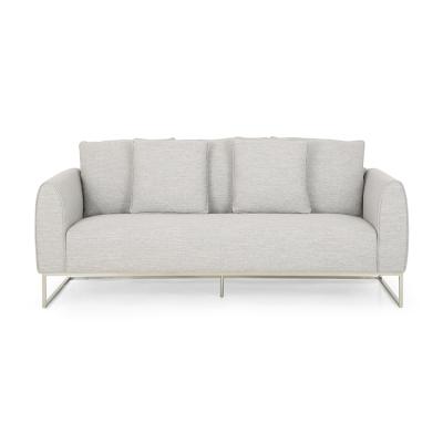 China Soft Cushion Living Room Modern Chesterfield Sofa Tufted Fabric 3 Seater Sofa for sale