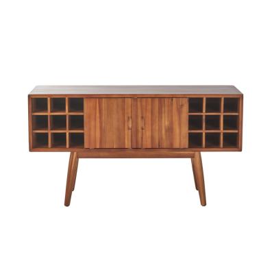 China Multifunctional TV Bar Cabinet Mid Century Light Oak Wood Stand Living Room Furniture Acacia Wood And Plywood, Acacia Wood+Plywood for sale