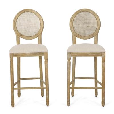 China Free Shipping Upholstered To USA Wood Upholstered Umpire Chairs For Counter Bar Stool for sale