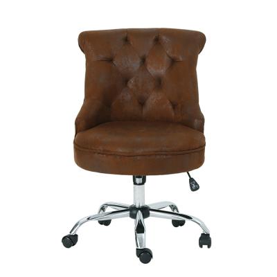 China (Size) free shipping adjustable in usa adjustable comfortable microfiber brown office chair for sale