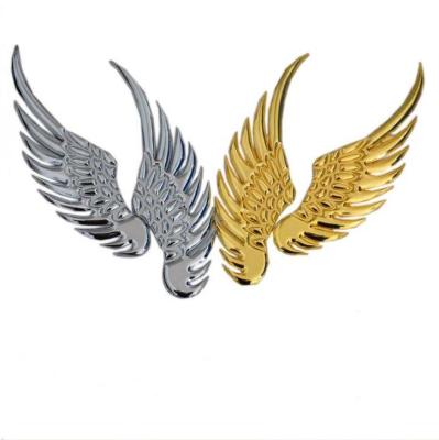 China Large Personality Angel Wings Car Stickers 3D Metal Car Wings Stickers Wholesale Affordable Punk Stickers for sale