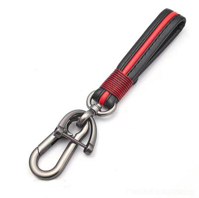 China Affordable Creative Handmade Custom Leather Fashion Metal Wholesale Colorblock Key Chain With Screwdriver for sale