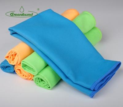 China Durable Multifunctional Super Microfiber Absorbent Towel Glass Microfiber Absorbent Glass Cleaning Cloths for sale