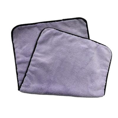 China 1000GSM Absorbent Warm Thick Microfiber Towel Auto Detailing Plush Towel Super Absorbent Drying Towel for sale