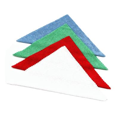 China Viable Whole Sale Microfiber Edgeless Microfiber Cloth Zigzag Rags Mutli Purpose Household Cleaning Towel for sale