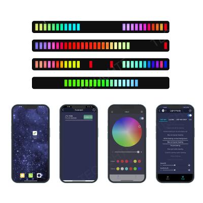 China Smart Multi Color Spectrum Rhythm Recognition RGB Audio Sound Control Atmosphere Sound Life Light With APP Control JLX-D10-RGB2 for sale