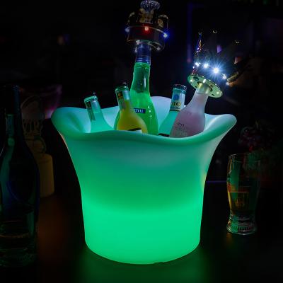 China Viable Remote Control 24 Keys Colors Changing Electric Bright Illuminati Customized Waterproof Led Ice Bucket for sale