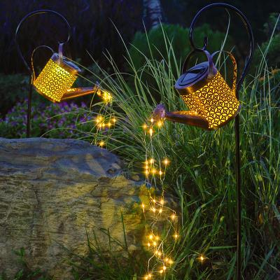 China Commercial Solar Landscape Light LightsGreen LED Garden Use Solar Outdoor Modeling Light Waterproof and Rustproof Kettle Garden Modeling Light for sale