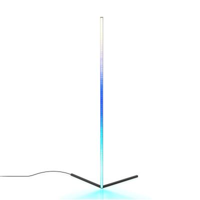 China Modern Home Modern Graphite Wall Reading RGB Floor Lamp Discoloration Unique Bracket Led Floor Position Lamp for sale