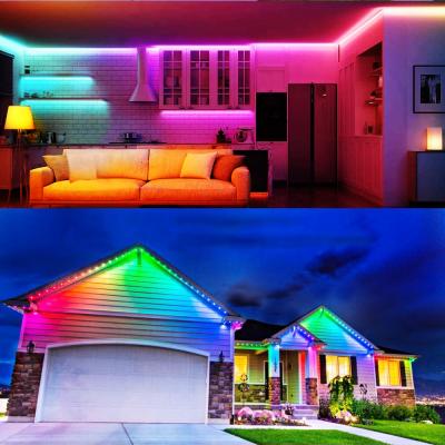 China Full Residential Flex Kit 50FT 15 Meter 5050 RGB LED Strip Lights With Remote for sale