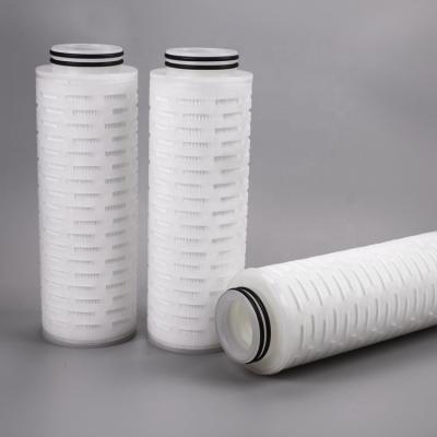 China Machinery Repairs Workshop 0.2 Micron No Fiber Releasing PP Pleated Filter Cartridge For Oil Industry for sale