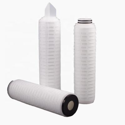 China Replacement Replacement 0.2 Micron Absolute PE Membrane Pleated Filter Cartridge For Medical Industry for sale