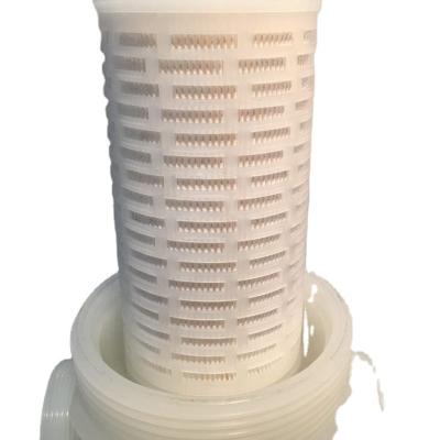 China Factory 0.1 Micron Absolute PE Surface High PE Water Pleated Membrane Filter Cartridge for sale