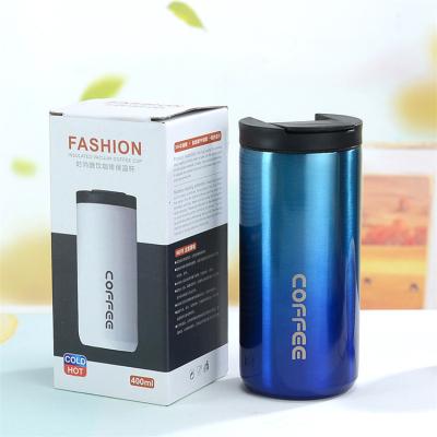 China Korean Creative Outdoor Portable Stainless Steel Cup Fashion Coffee Mug Thermos Double Leakproof Mug for sale