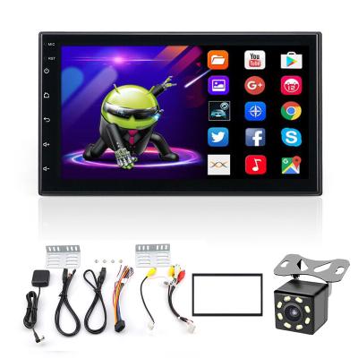 China GPS 7 Inch Touch Screen Android Autoradio GPS Navigation Multimedia Player 2 Car Universal Din Auto Radio Audio Stereo for sale