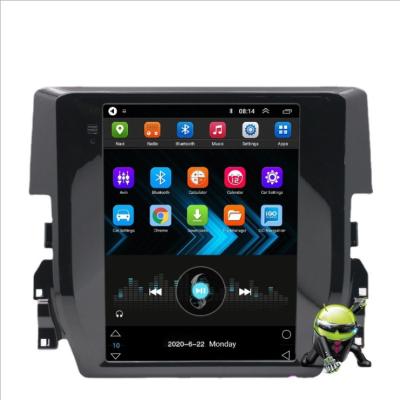 China Android 9.1 Tesla Type GPS Car Gps Navigator For Honda Civic 2016+ Head Unit Multimedia Radio Car Multimedia Player Auto Gps for sale