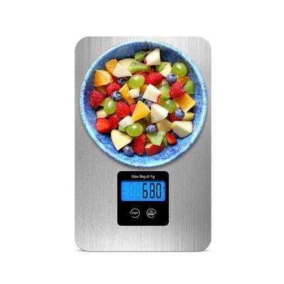 China With Multifunctional Scale Tray High Accuracy Back Light LCD Display 5000G Digital Kitchen Scale for sale