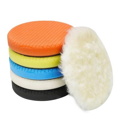 China Car Bodies 6 Inch 150mm Sponge Polishing Pads Kits Buffing Pads for Car Care for sale